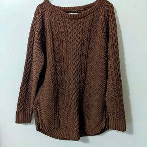 L.L. Bean Cable Knit Sweater, Cotton